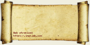 Milana Isaković vizit kartica